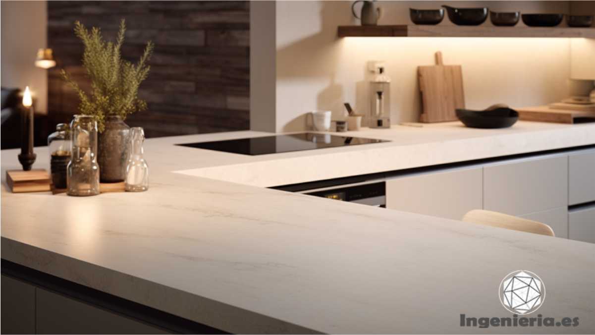 encimera de cocina con Solid Surface