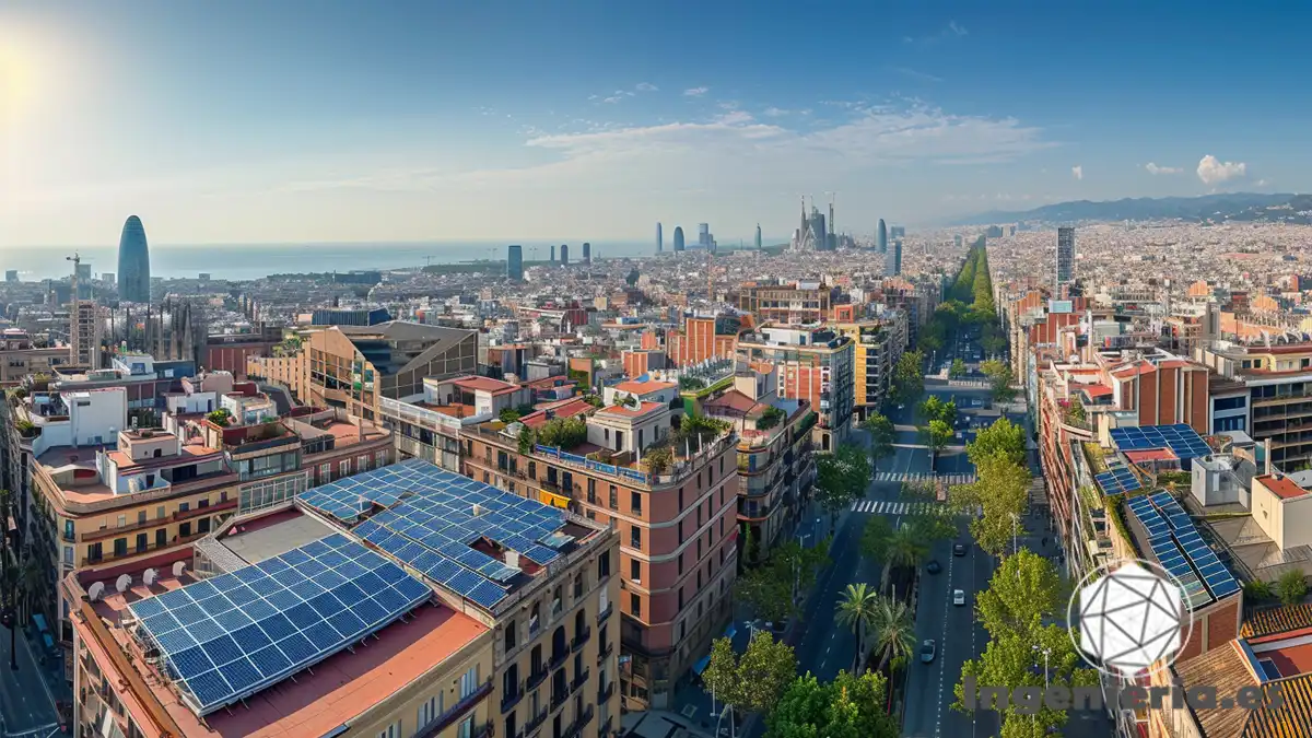 Cómo podrían implementarse paneles solares en zonas urbanísticas en Barcelona