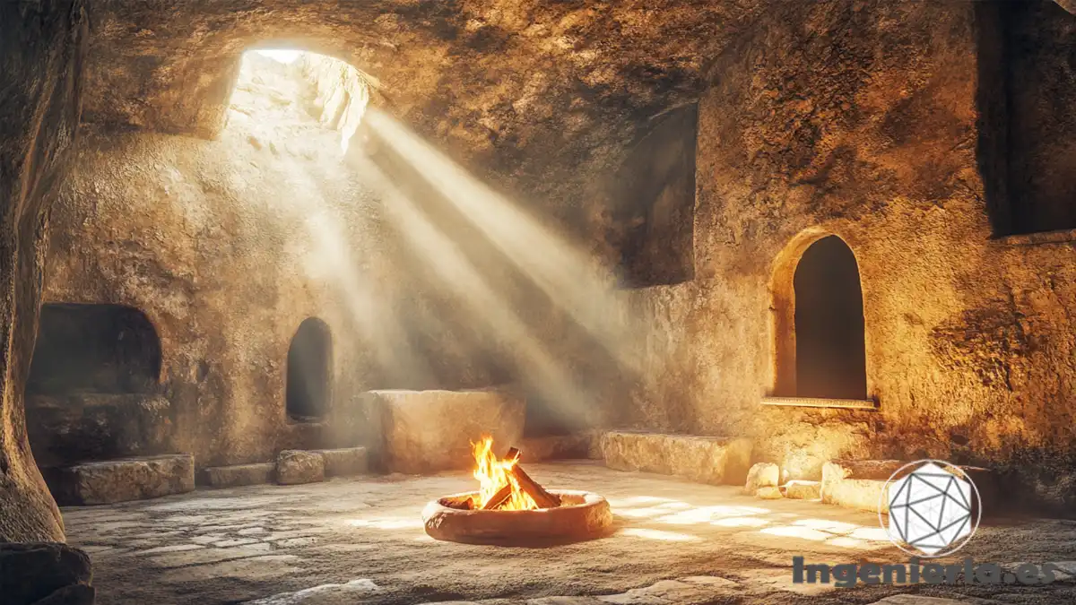 el fuego y la ventilación natural