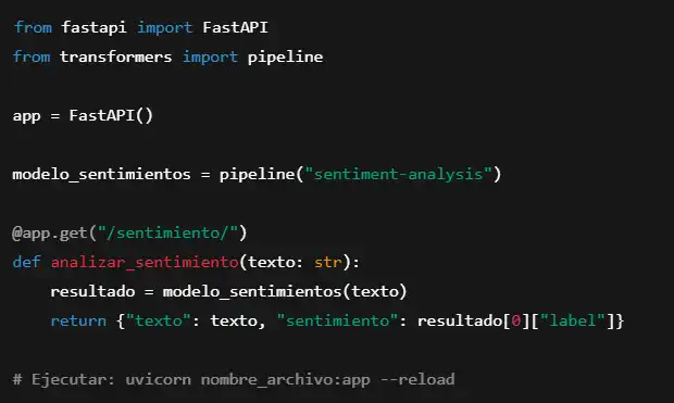 Desplegando un Modelo de NLP con FastAPI