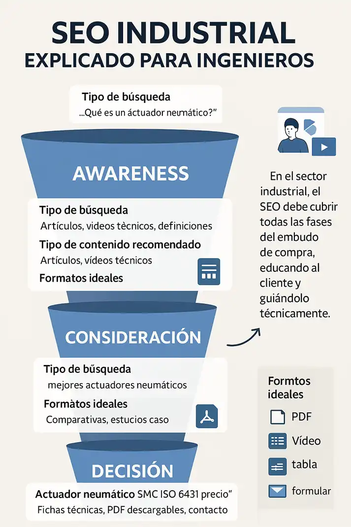 SEO para empresas industriales infografía