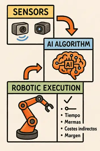 Integración de inteligencia artificial en robots paletizadores cómo funciona