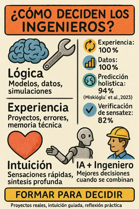 cómo toman decisiones los ingenieros infografía