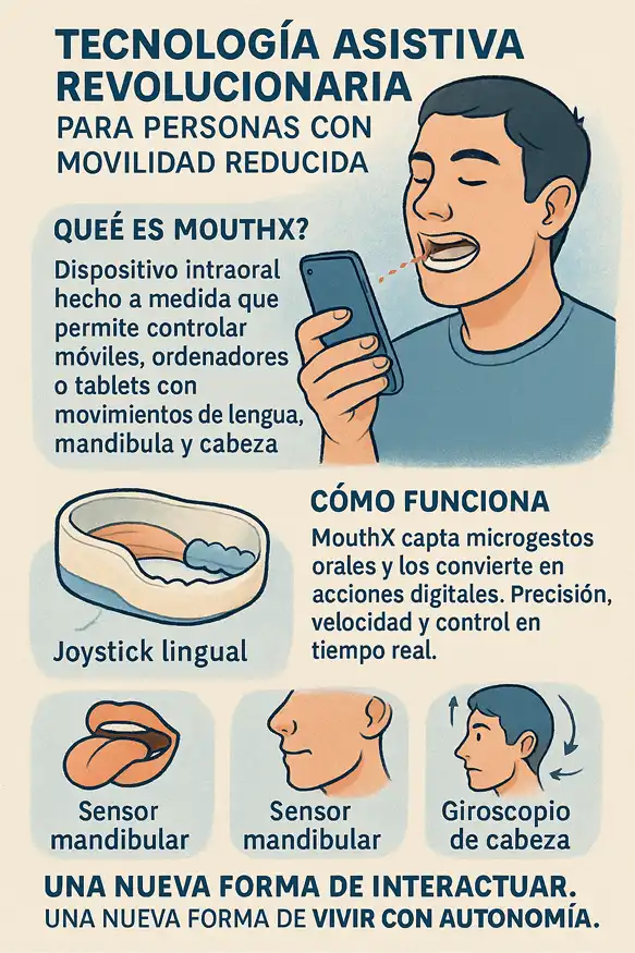dispositivo intraoral que revoluciona la tecnología asistiva infografía