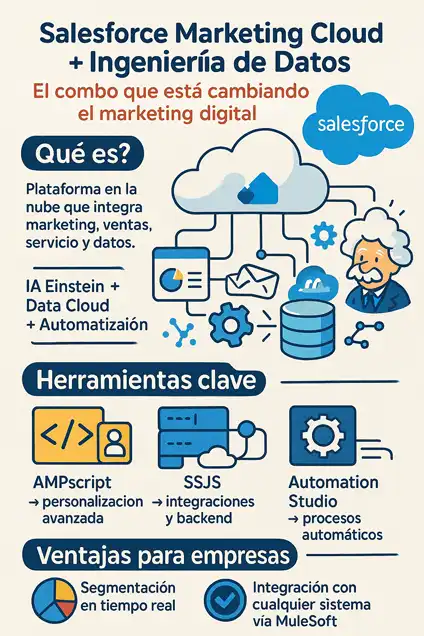 Cómo Salesforce está transformando la automatización del marketing infografía