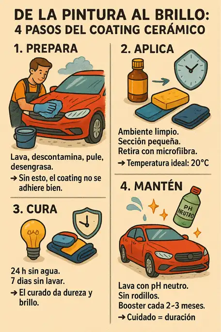 mejores coatings cerámicos para coche infografía