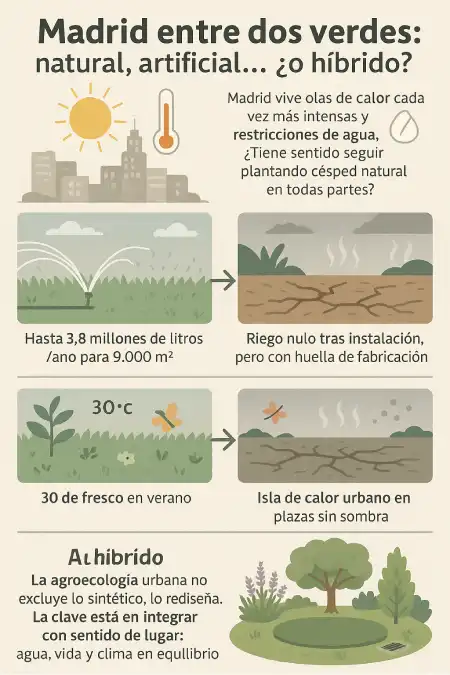 Cómo integrar el césped artificial en proyectos de paisajismo infografía