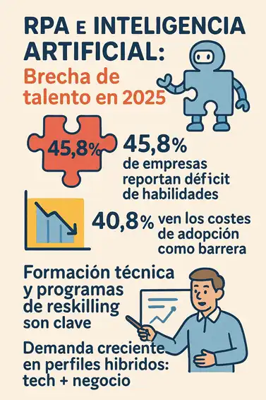brecha de talento en 2025 por RPE E IA